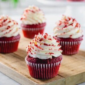Caja con 1 Cupcake Red Velvet con Frosting