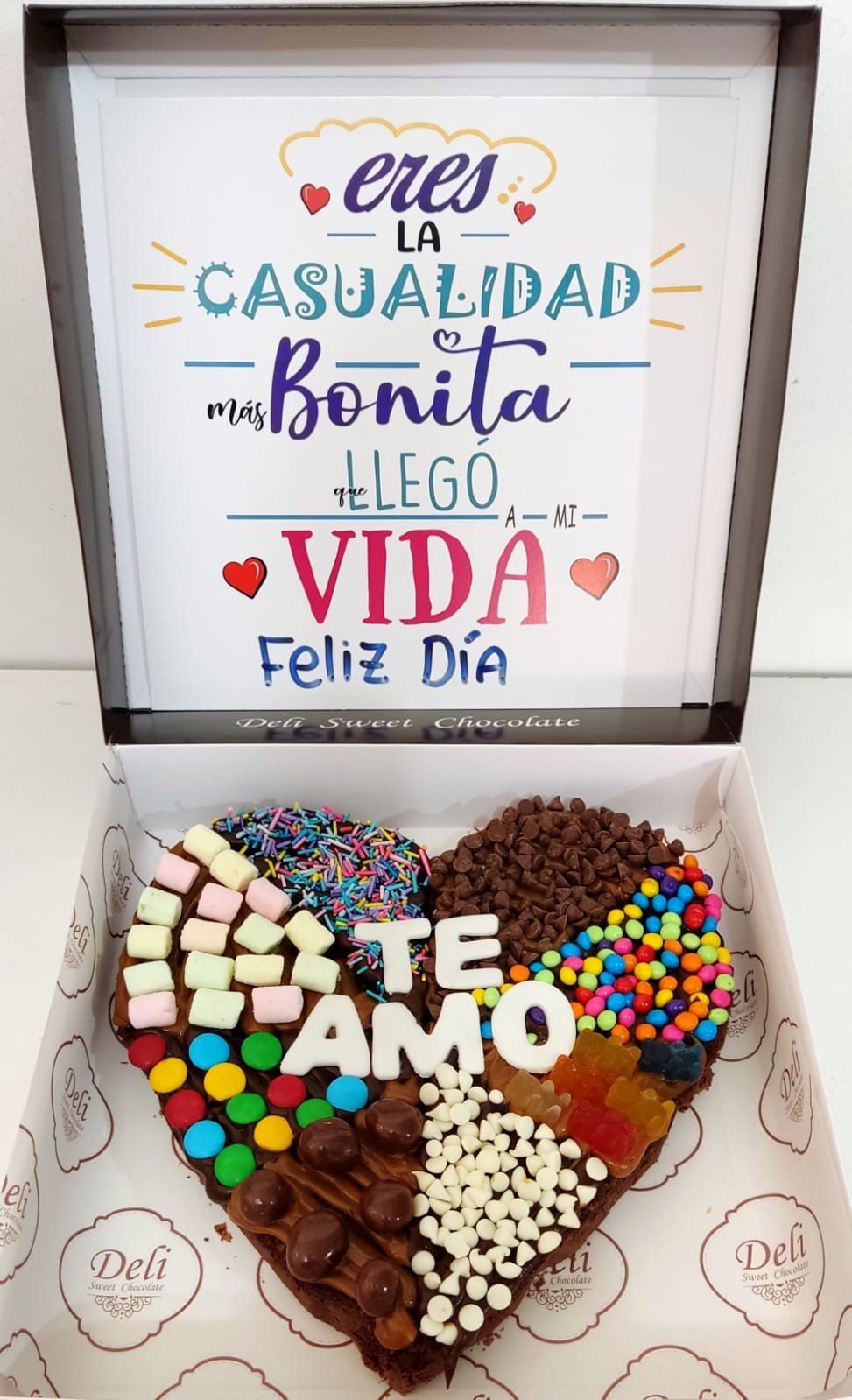 Brownie Corazon con Frase - Image 5