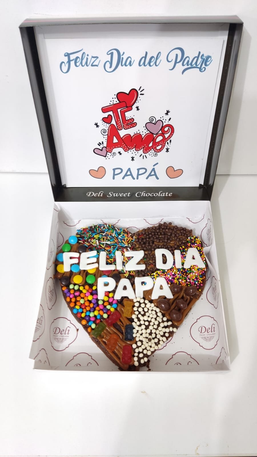 Brownie Corazon con Frase - Image 3