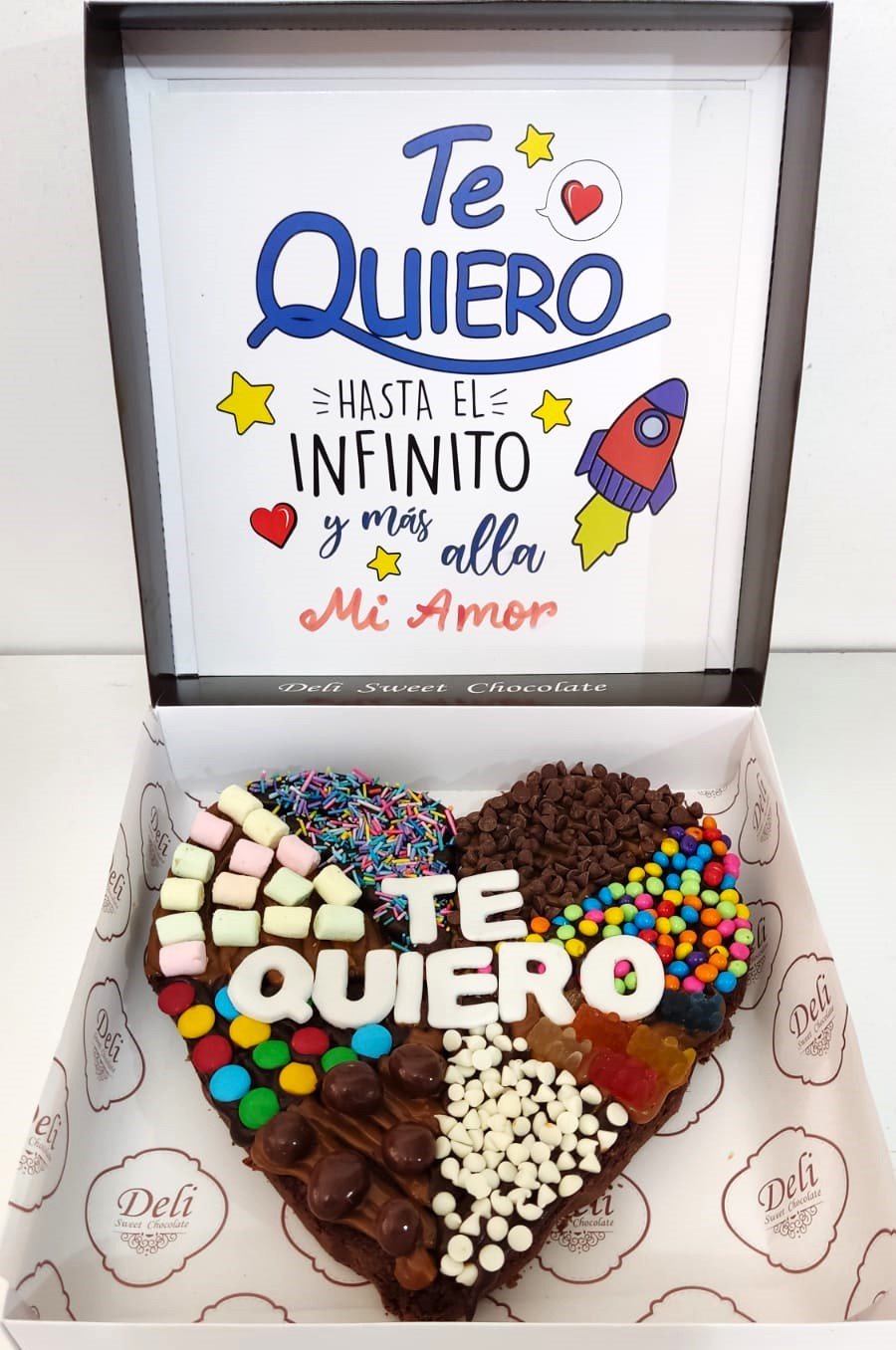 Brownie Corazon con Frase - Image 2